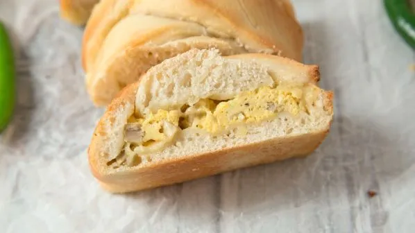 Cheese And Egg Breakfast Braid