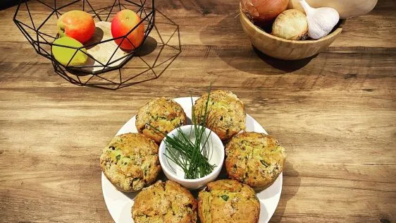 Cheese And Spinach Muffins