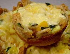 Cheese Corn And Spinach Quiches