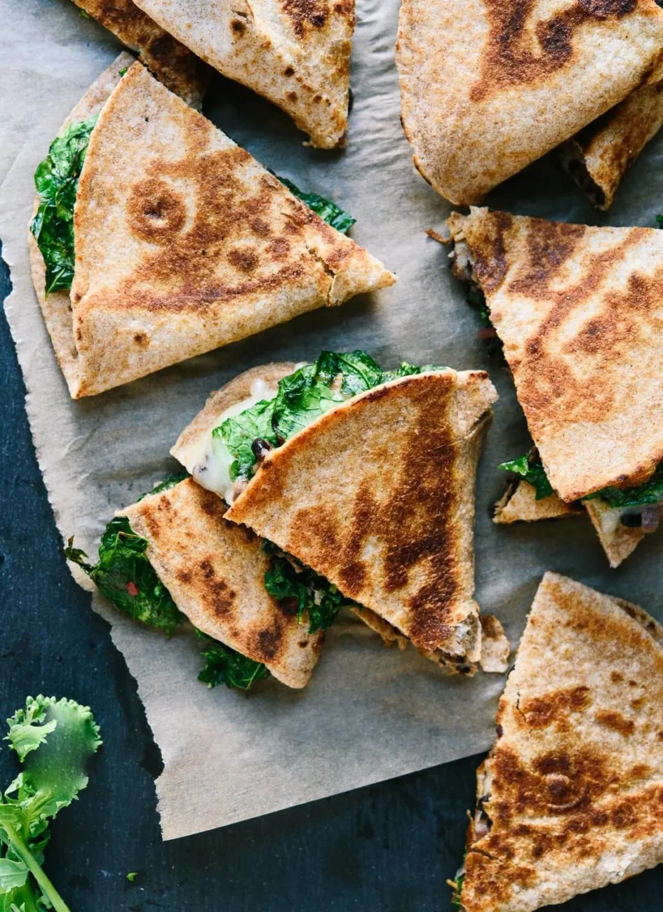 Cheese Quesadillas With Lime Pesto