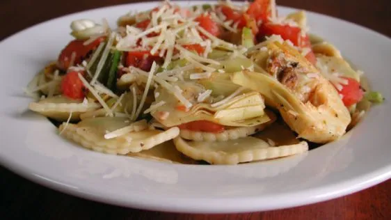 Cheese Ravioli With Fresh Tomato And