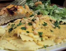 Cheese Ravioli With Pumpkin Sage Sauce