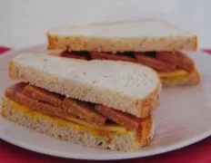 Cheese Sausage And Pickle Sandwich