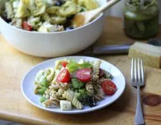 Cheese Tortellini Pesto Pasta Salad