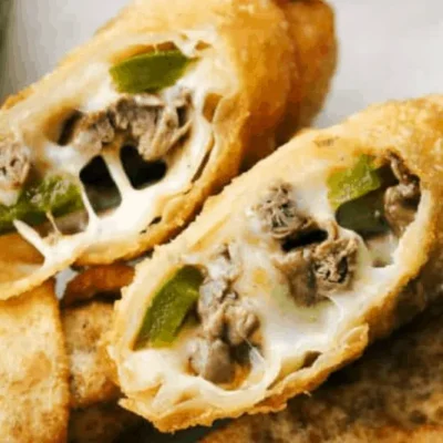 Cheesesteak Egg Rolls