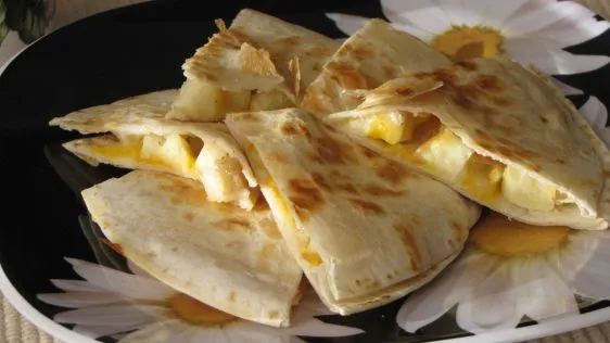 Cheesy Apple Breakfast Quesadillas