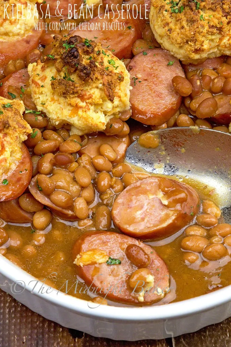 Cheesy Biscuit Bean N Beef Casserole