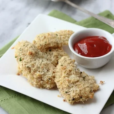 Cheesy Breaded Chicken Fingers