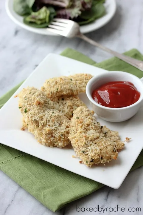 Cheesy Breaded Chicken Fingers