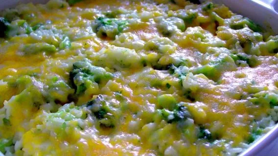 Cheesy Broccoli Rice Casserole