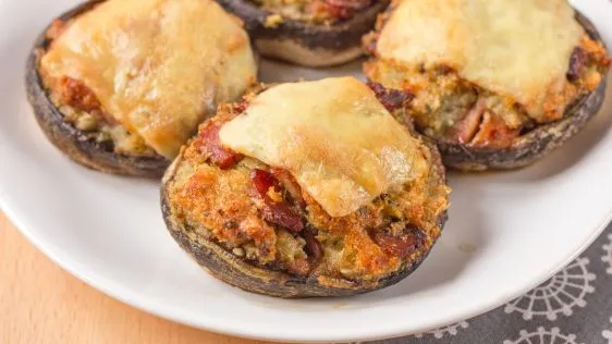 Cheesy Garlic Stuffed Mushrooms Recipe