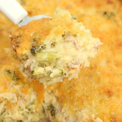 Cheesy Ham N Hash Browns Casserole