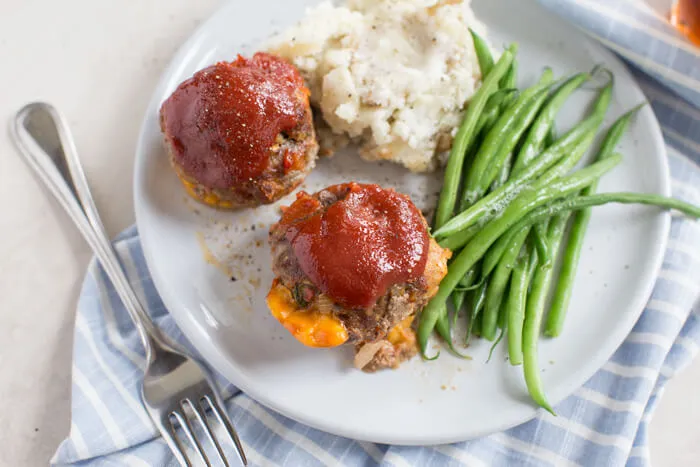 Cheesy Meat Loaf Minis