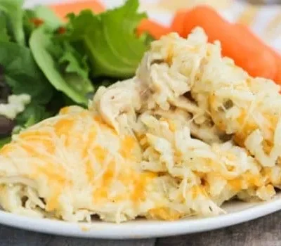 Cheesy Pepper Chicken And Rice Casserole