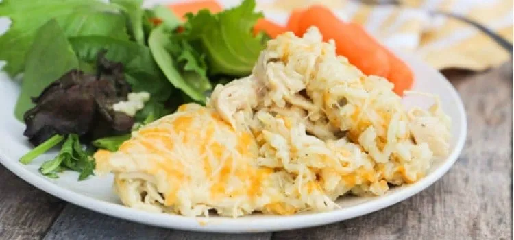 Cheesy Pepper Chicken And Rice Casserole