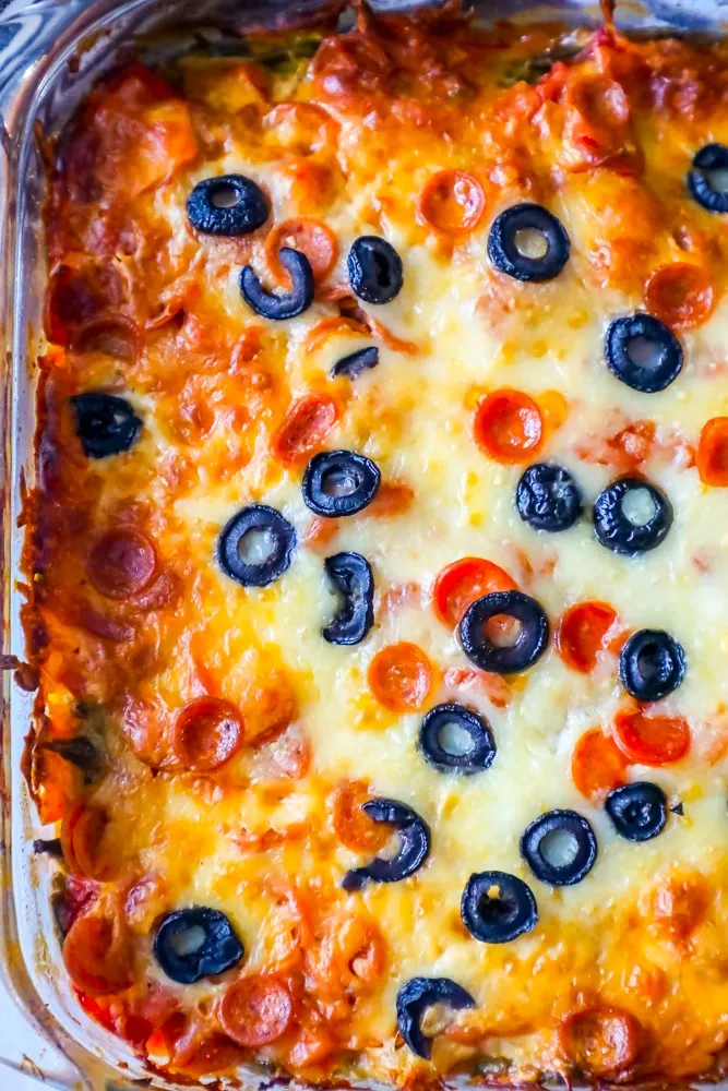 Cheesy Pizza Casserole