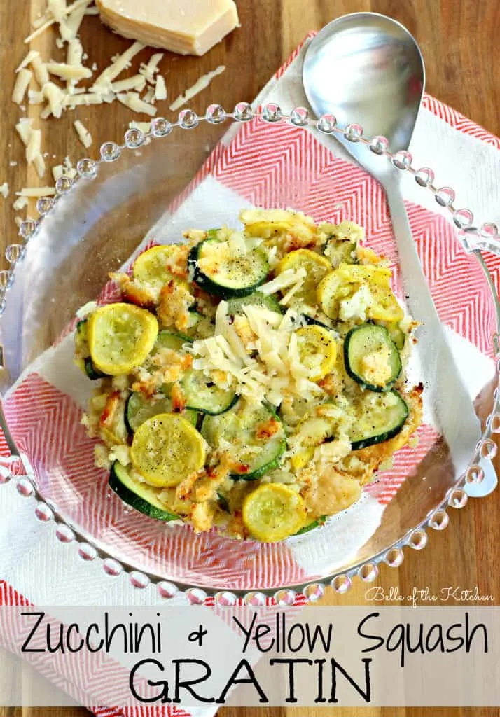 Cheesy Potato, Zucchini, and Yellow Squash Gratin Recipe