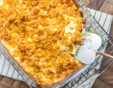 Cheesy Potatoes W/ Corn Flakes