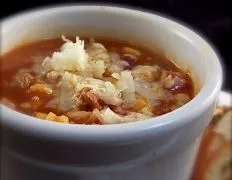 Cheesy Rice Taco Soup