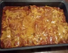 Cheesy Sour Cream Chicken Enchiladas