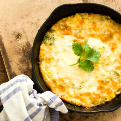 Cheesy Southwest Corn Casserole With Green Chiles