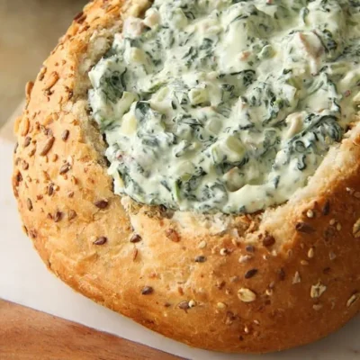 Cheesy Spinach Bacon Hot Dip