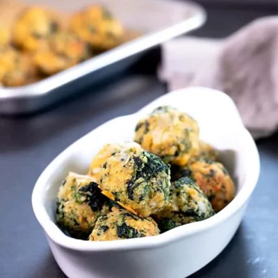 Cheesy Spinach Balls With Canned Spinach Recipe