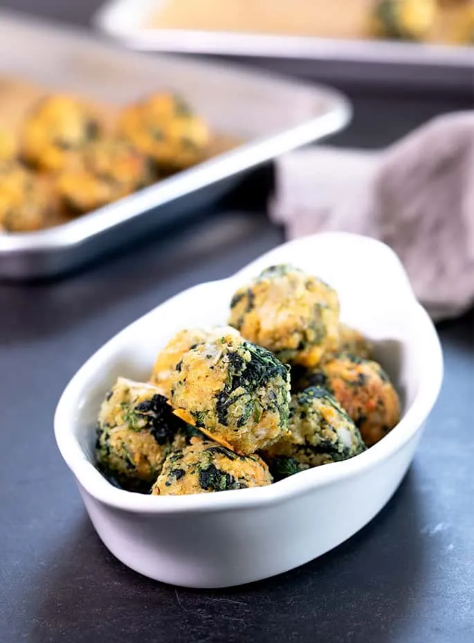 Cheesy Spinach Balls with Canned Spinach Recipe