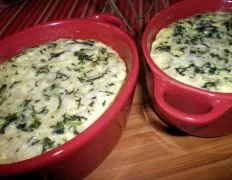 Cheesy Spinach and Rice Casserole Bake