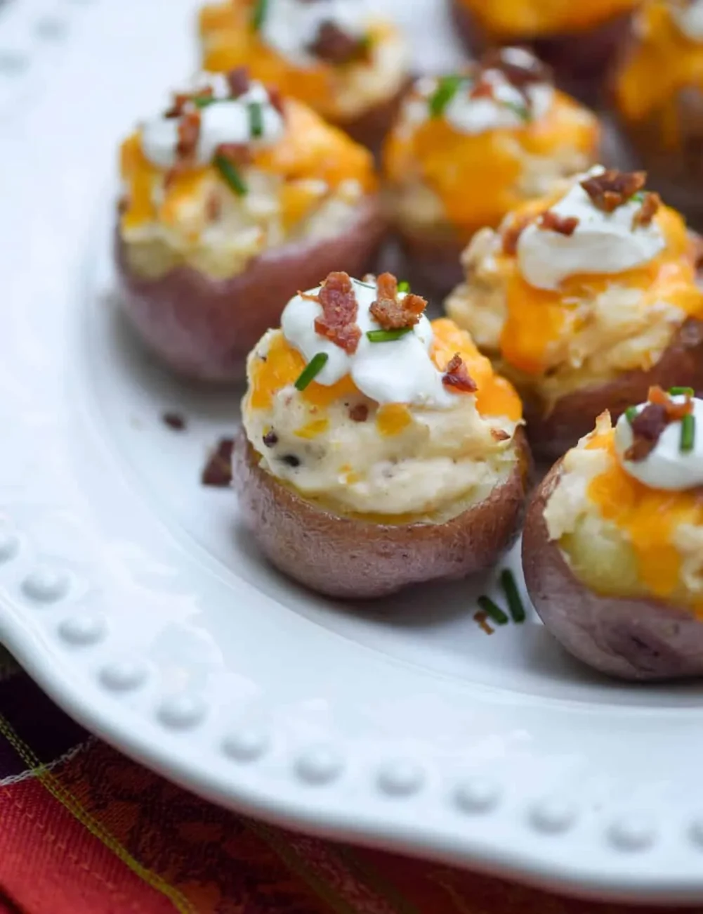 Cheesy Stuffed Red Bliss Potatoes Recipe