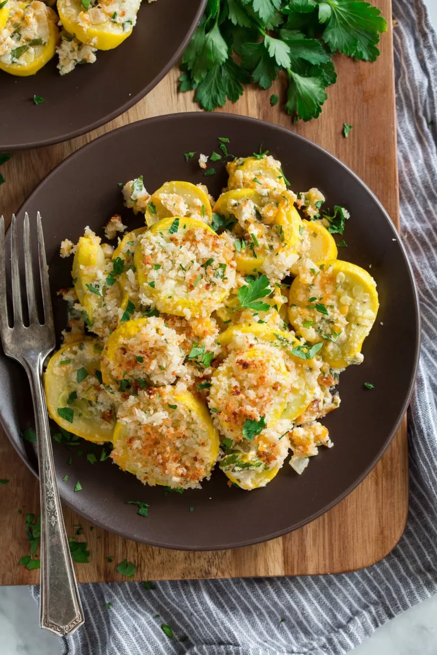 Cheesy Summer Squash Casserole Recipe – Perfect for Family Dinners