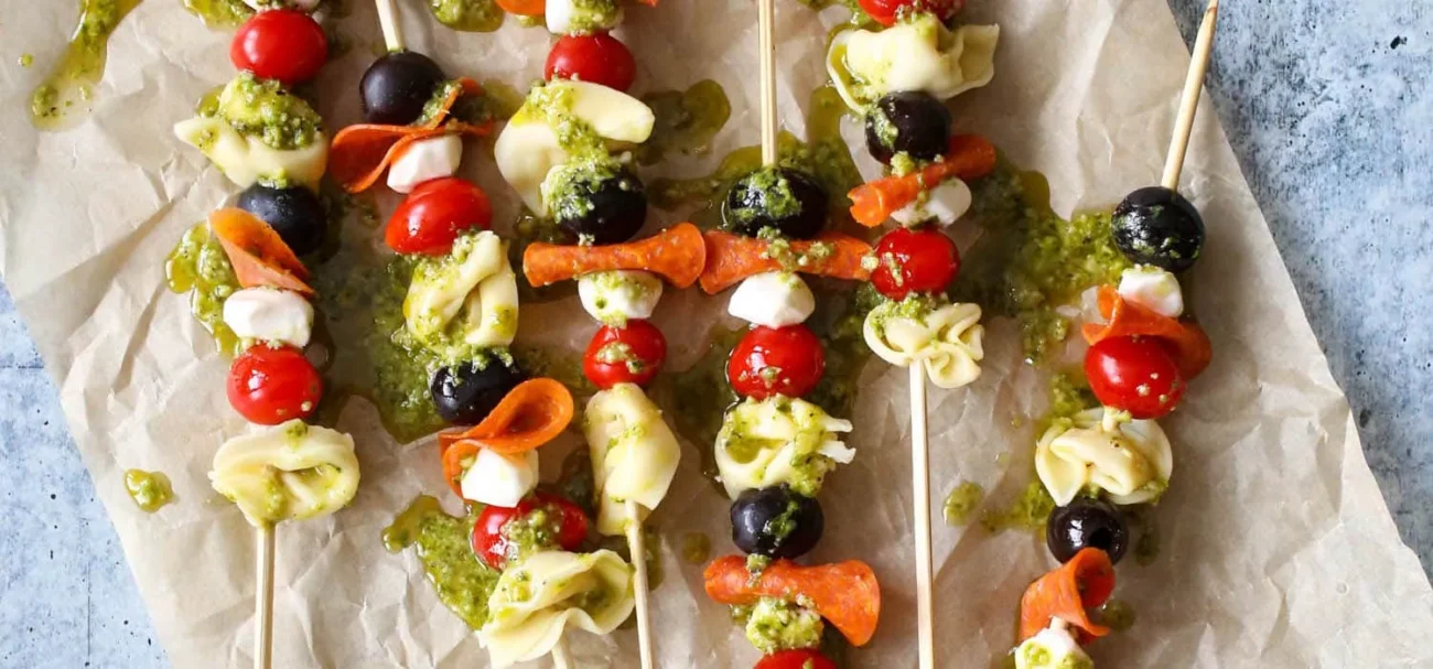 Cheesy Tortellini Kabobs: A Perfect Party Appetizer