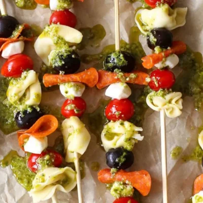 Cheesy Tortellini Kabobs: A Perfect Party Appetizer