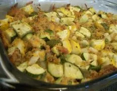 Cheesy Zucchini And Bell Pepper Bake