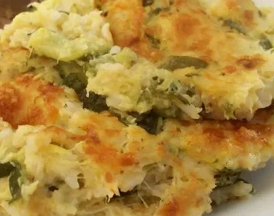 Cheesy Zucchini And Rice Squash Casserole Recipe