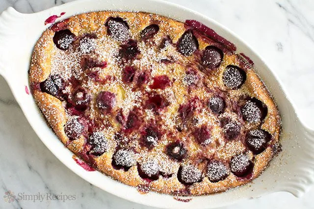 Cherry And Almond Clafouti Baked Custard