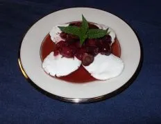 Cherry Compote Over Goat Cheese