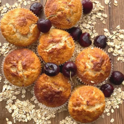 Cherry Oatmeal Muffins