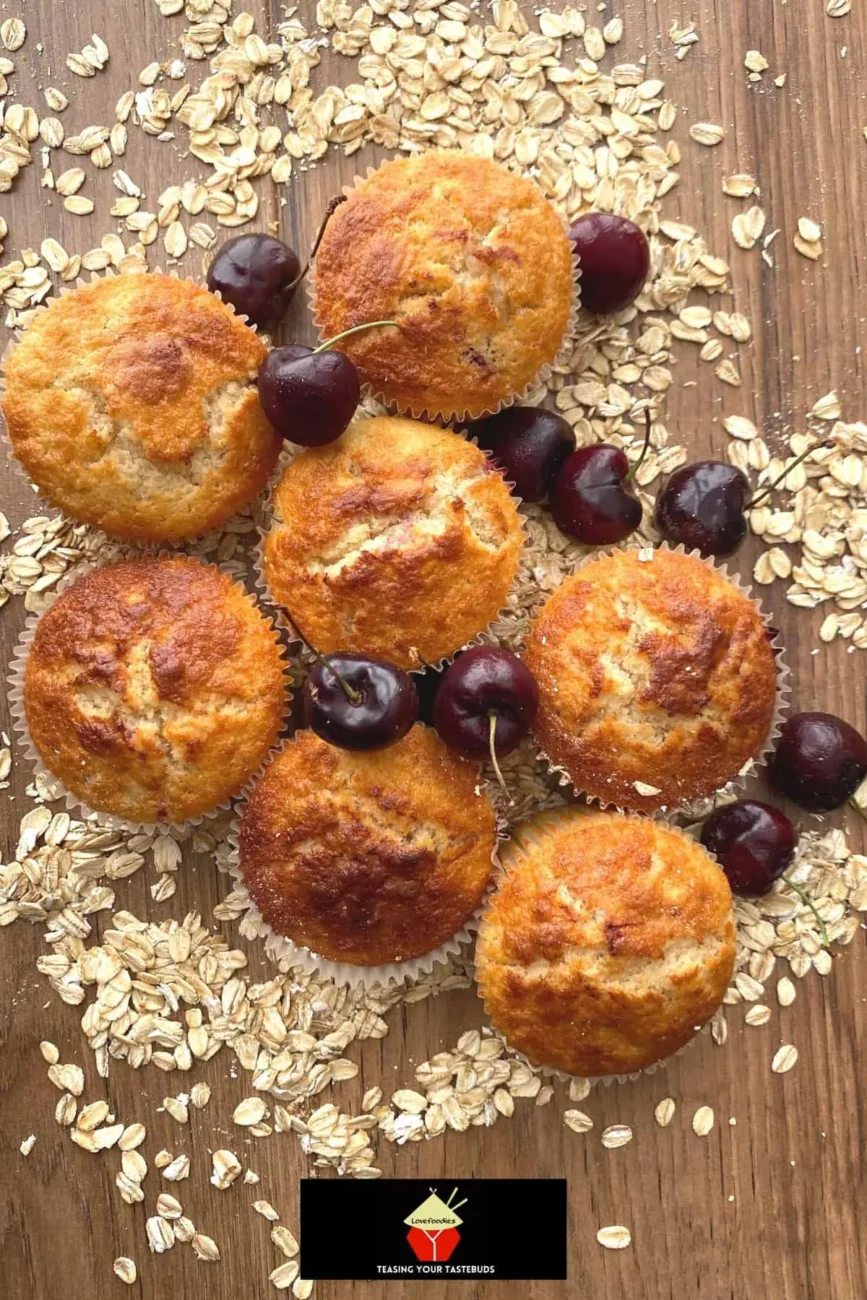 Cherry Oatmeal Muffins