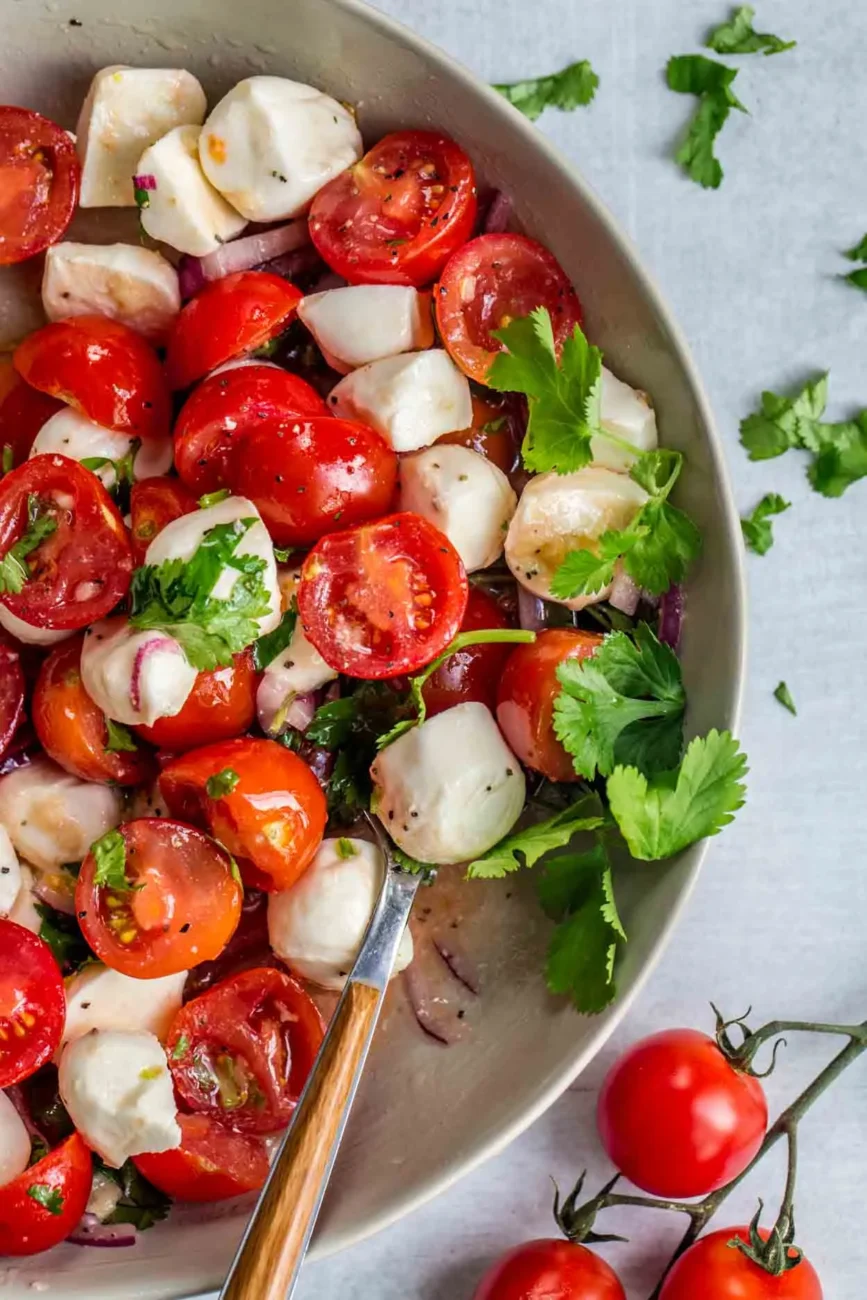 Cherry Tomato And Cheese Salad