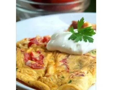 Cherry Tomato And Herb Omelette