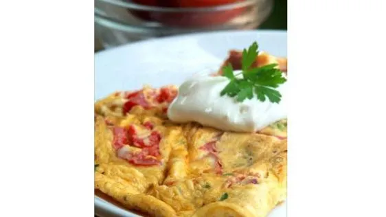 Cherry Tomato And Herb Omelette