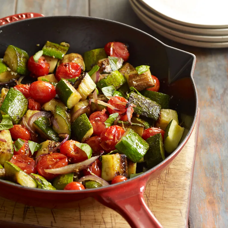 Cherry Tomato And Zucchini Saut