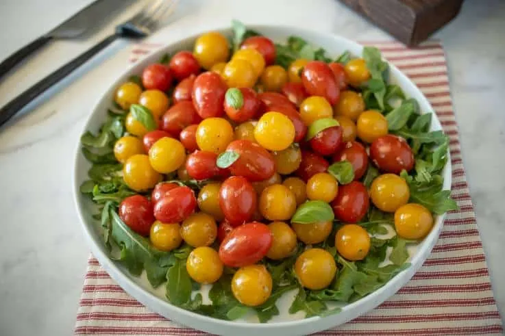 Cherry Tomatoes With Ginger Dressing