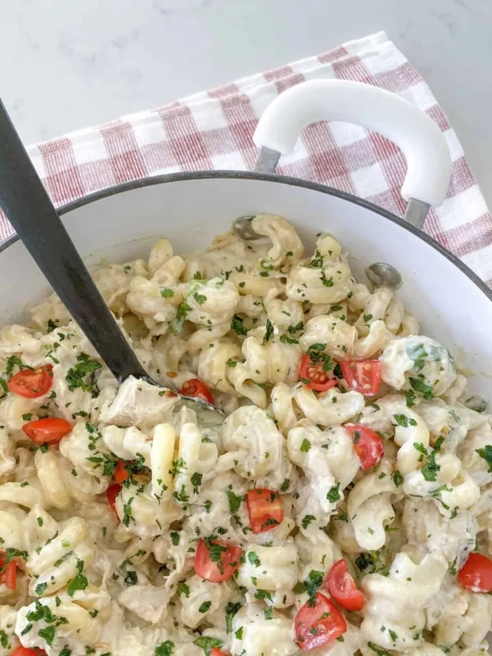 Chicken Alfredo Spaghetti