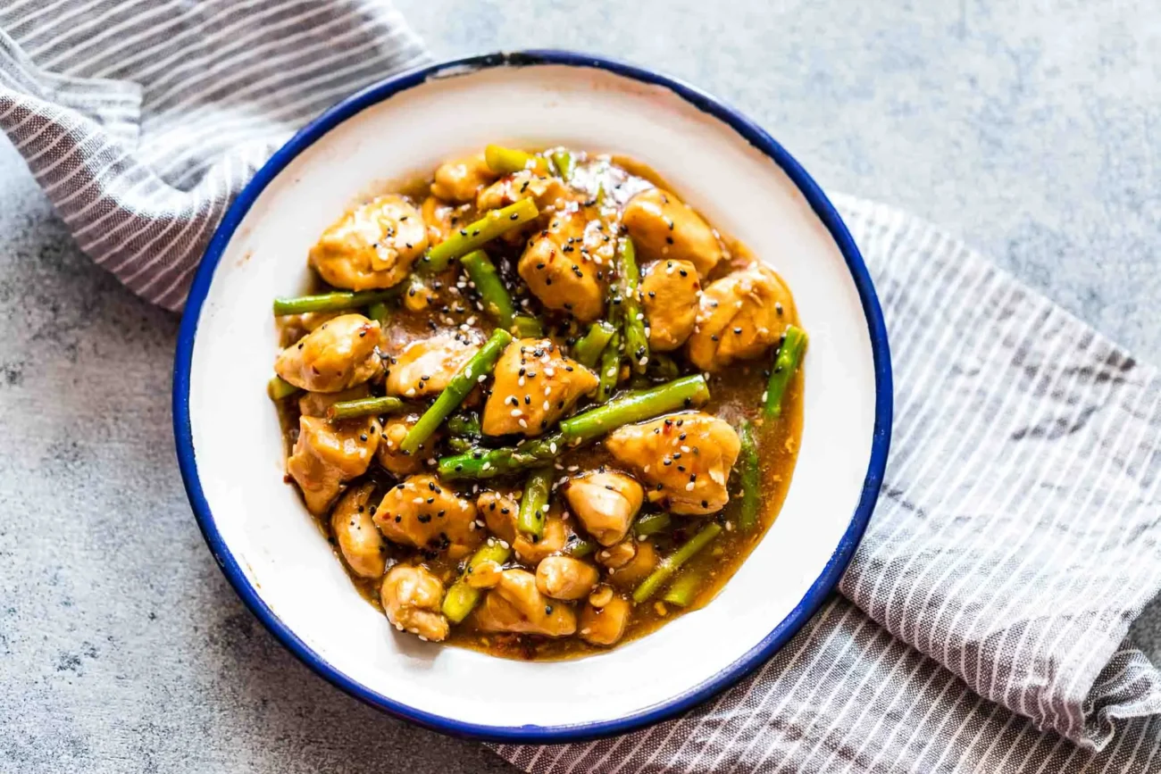 Chicken And Asparagus Lemon Stir Fry