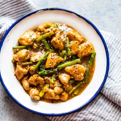 Chicken And Asparagus Lemon Stir Fry