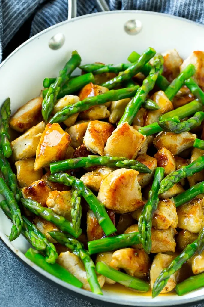 Chicken And Asparagus Stir Fry With Ginger