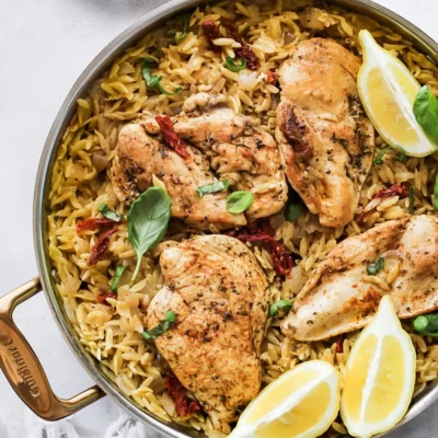 Chicken And Sun Dried Tomato Orzo