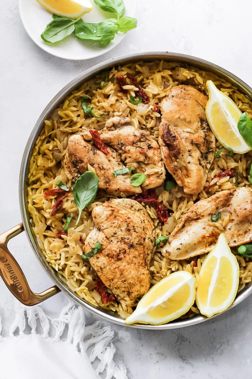 Chicken And Sun Dried Tomato Orzo